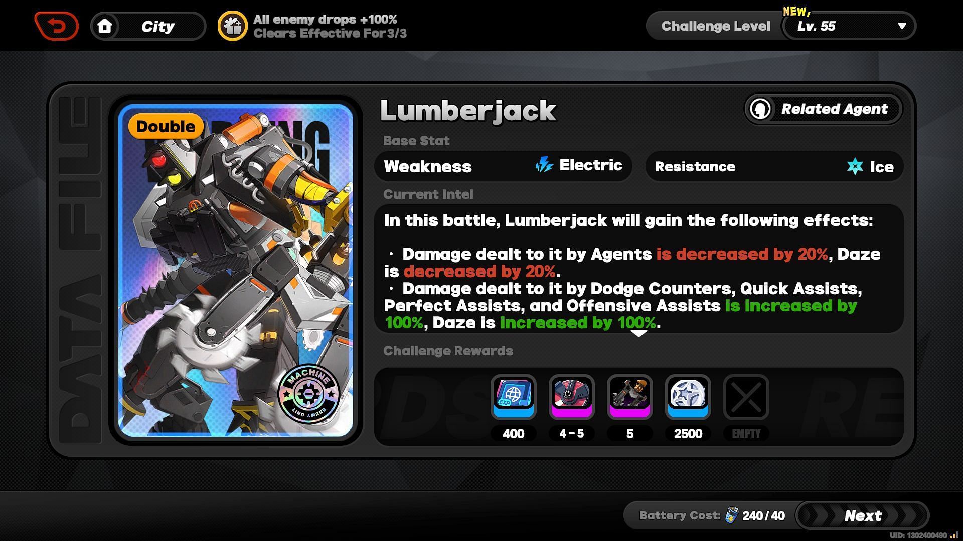 Lumberjack Expert Challenge (Image via HoYoverse)
